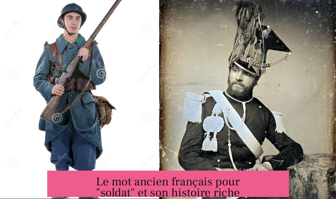 Le mot ancien français pour "soldat" et son histoire riche