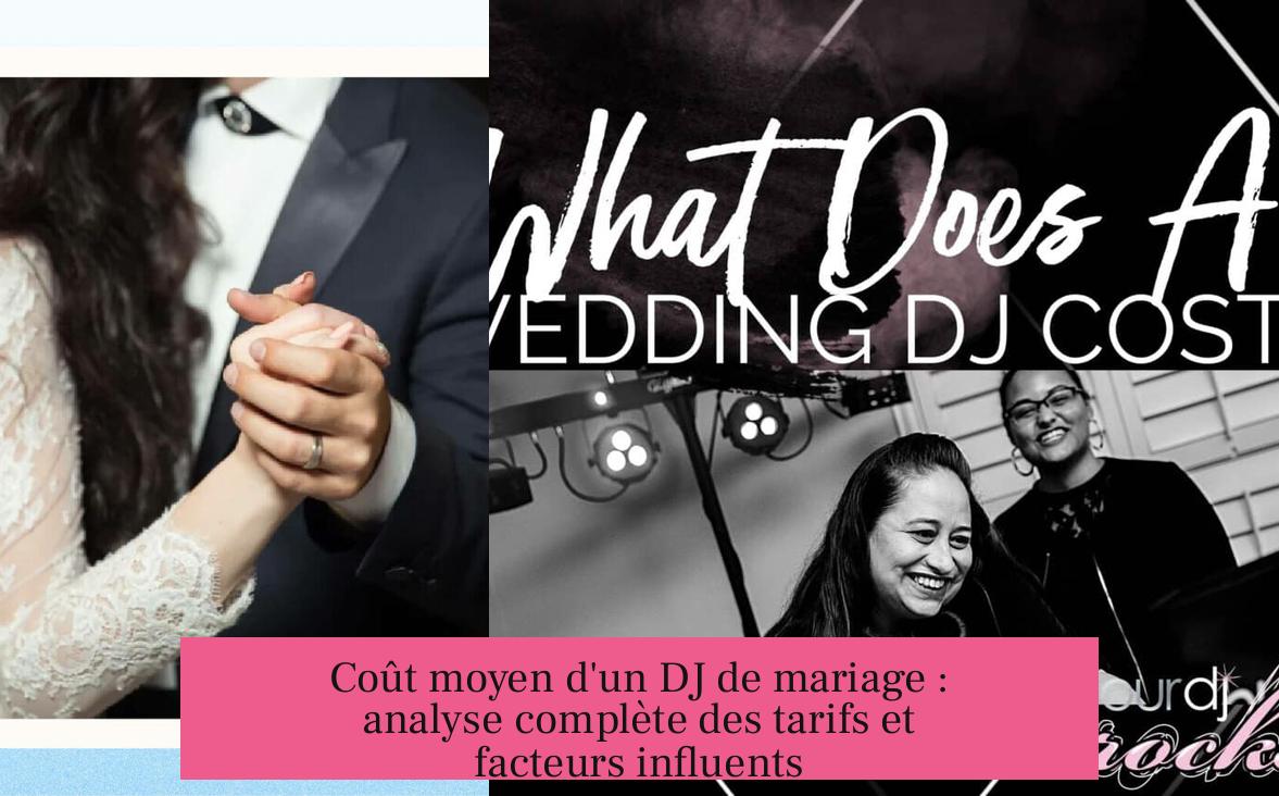 Coût moyen d'un DJ de mariage : analyse complète des tarifs et facteurs influents