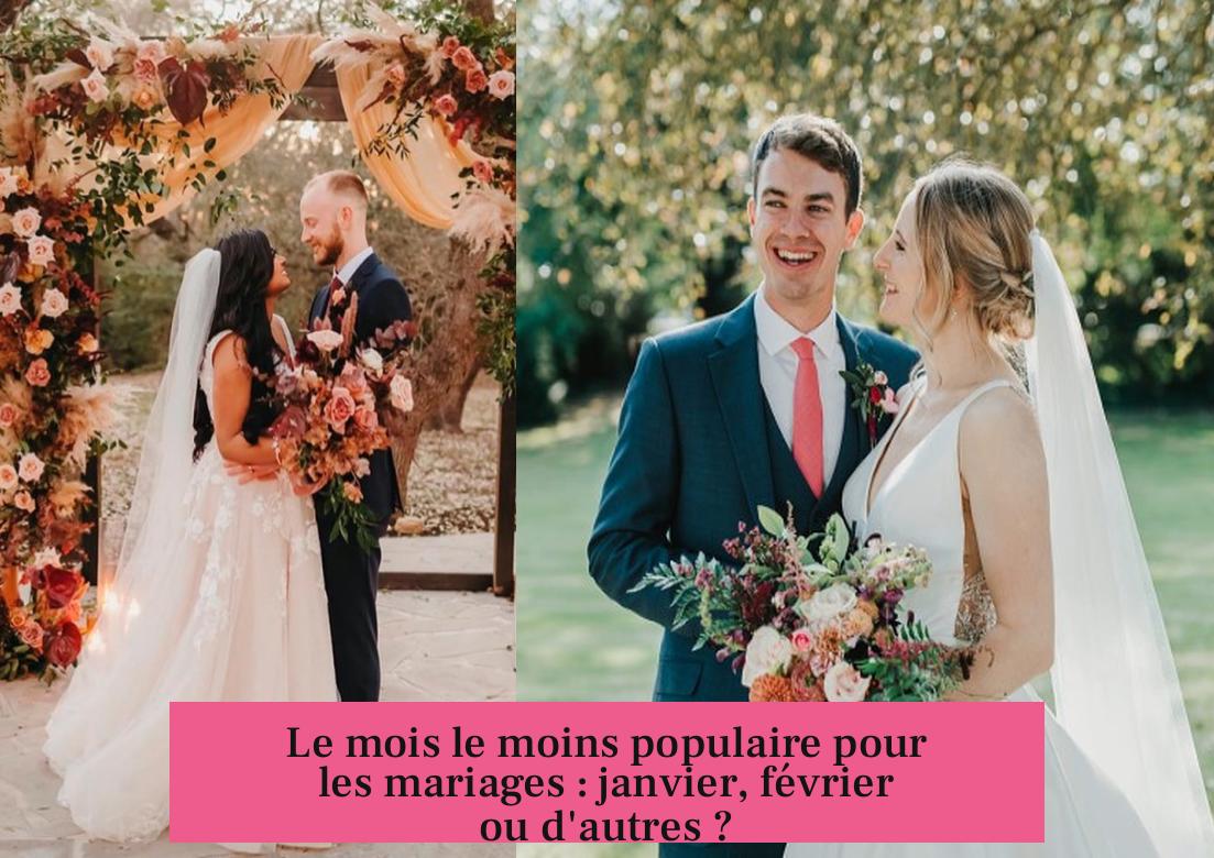 Le mois le moins populaire pour les mariages : janvier, février ou d'autres ?