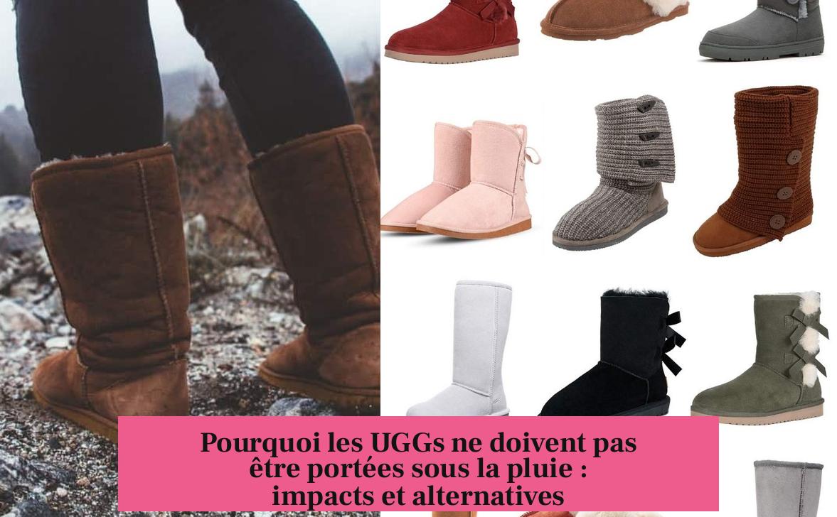 Pourquoi les UGGs ne doivent pas être portées sous la pluie : impacts et alternatives