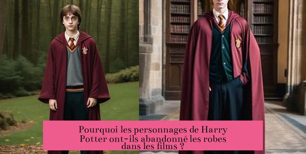 Pourquoi les personnages de Harry Potter ont-ils abandonné les robes dans les films ?