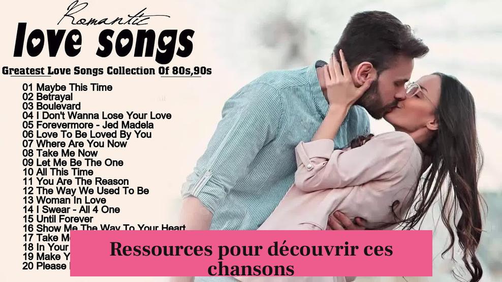 Ressources pour découvrir ces chansons