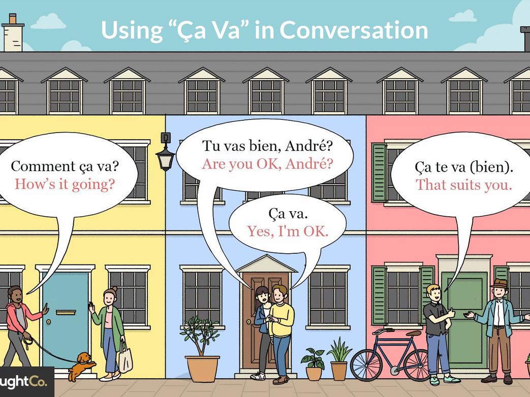 La phrase « ça va » sert parfois pour des expressions imagées :