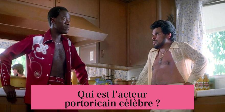 Qui est l'acteur portoricain célèbre ?