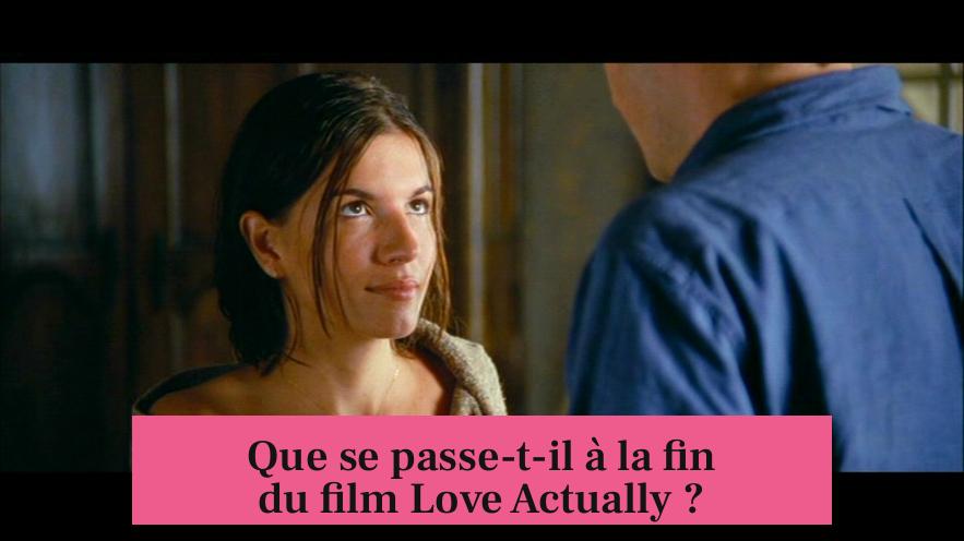 Que se passe-t-il à la fin du film Love Actually ?