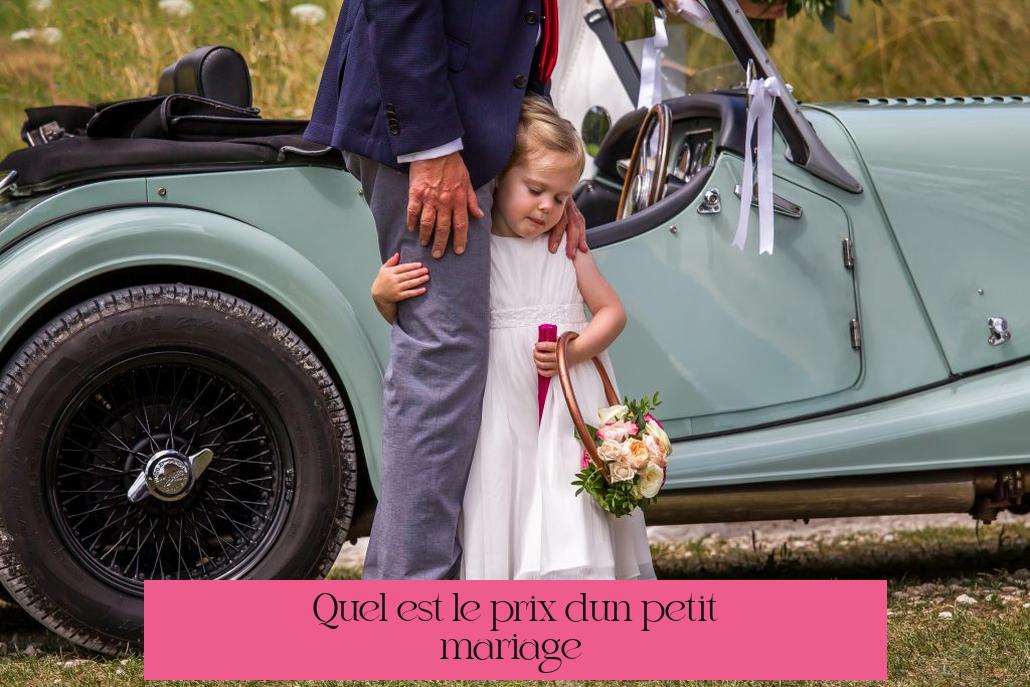 Quel est le prix d'un petit mariage ?