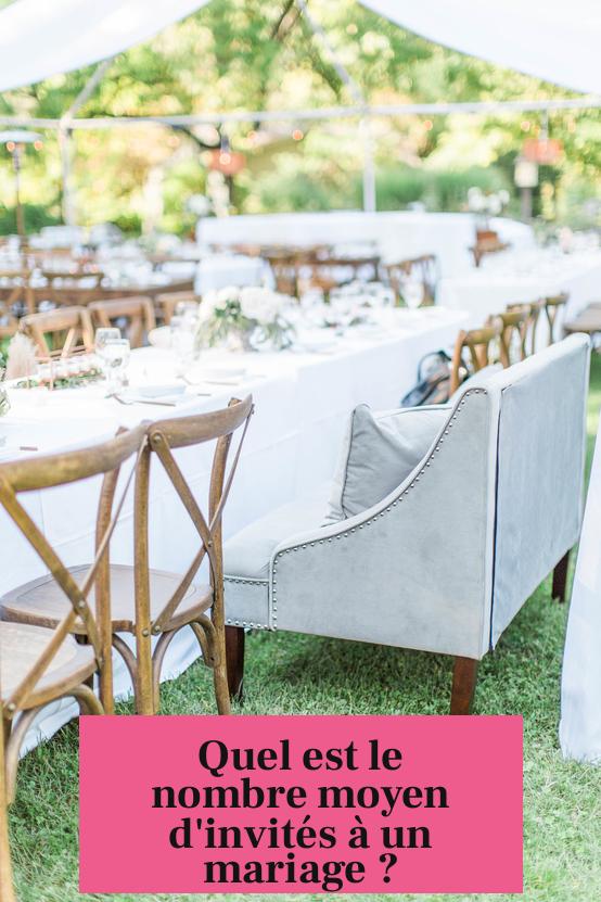 Quel est le nombre moyen d'invités à un mariage ?