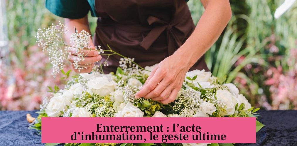Enterrement : l’acte d’inhumation, le geste ultime