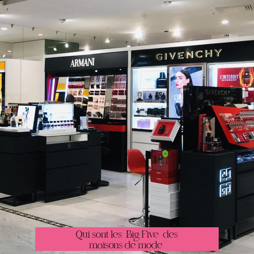 Qui sont les « Big Five » des maisons de mode ?