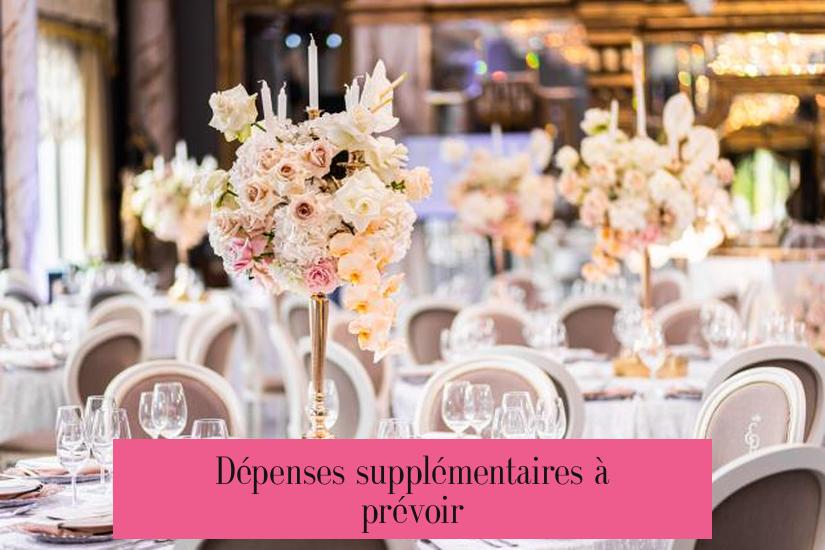Dépenses supplémentaires à prévoir