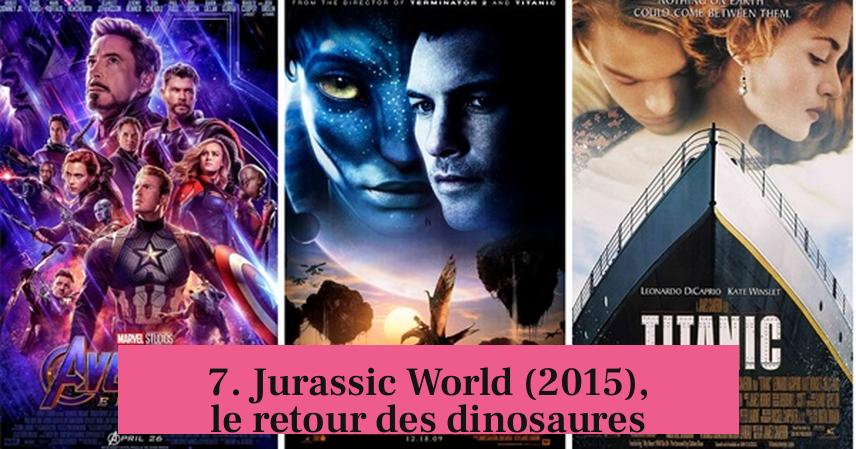 7. Jurassic World (2015), le retour des dinosaures