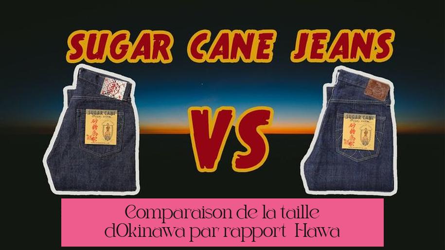 Comparaison de la taille d’Okinawa par rapport à Hawaï