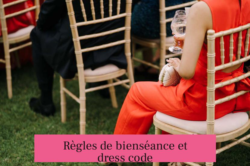 Règles de bienséance et dress code