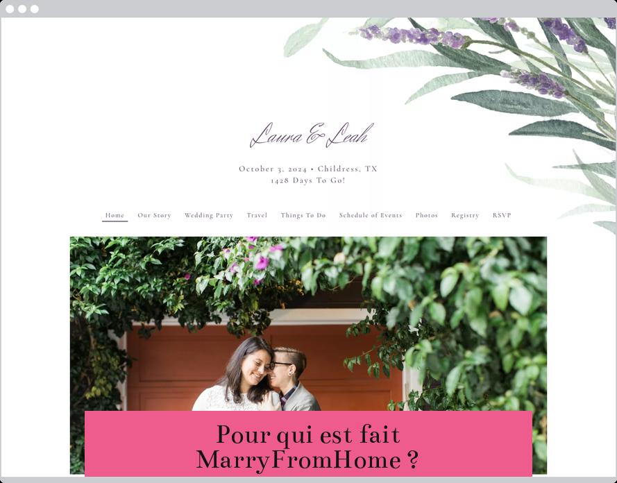 Pour qui est fait MarryFromHome ?