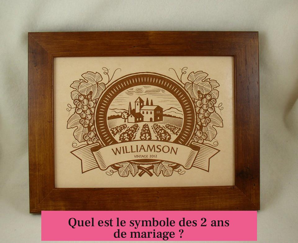 Quel est le symbole des 2 ans de mariage ?