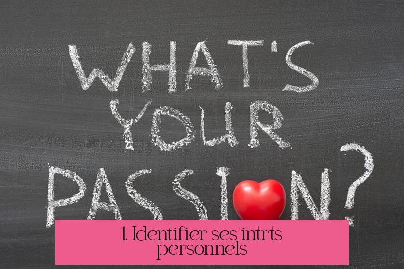 1. Identifier ses intérêts personnels