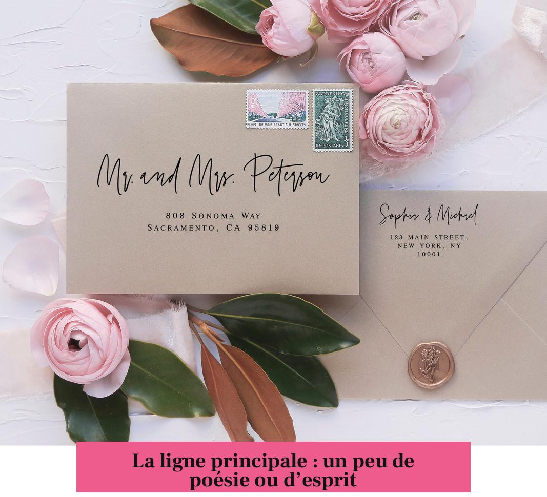 La ligne principale : un peu de poésie ou d’esprit