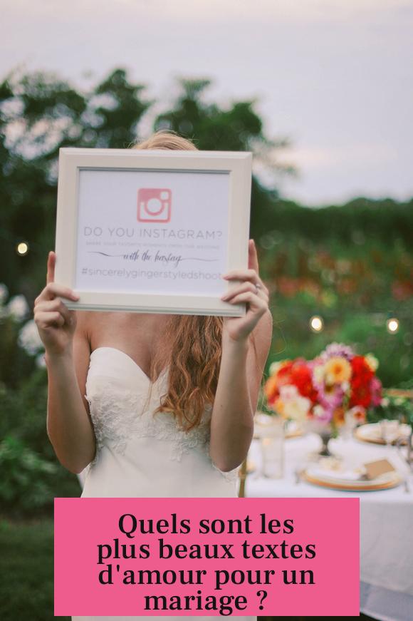 Quels sont les plus beaux textes d'amour pour un mariage ?