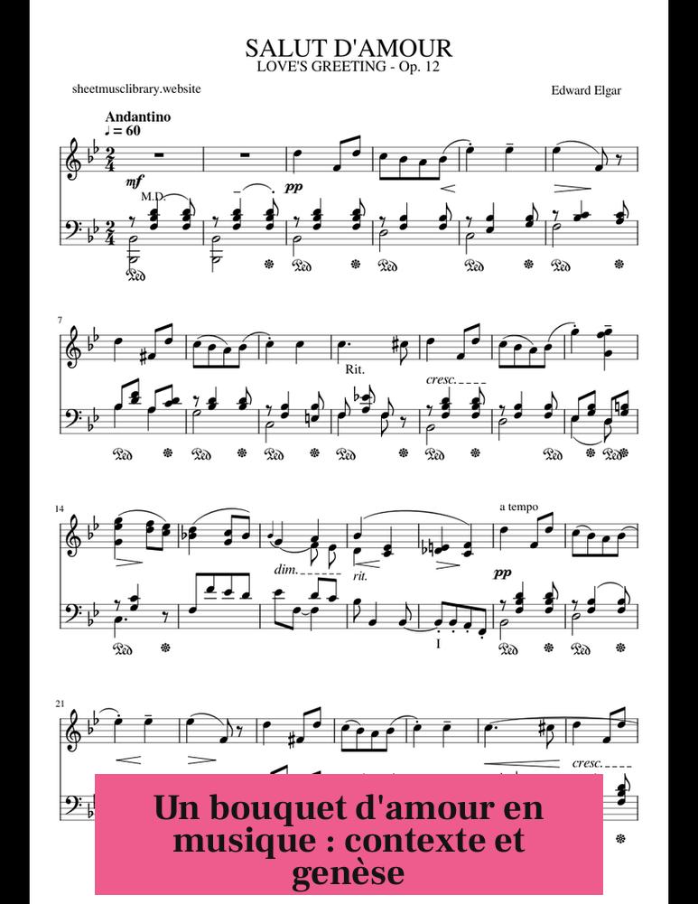 Un bouquet d'amour en musique : contexte et genèse