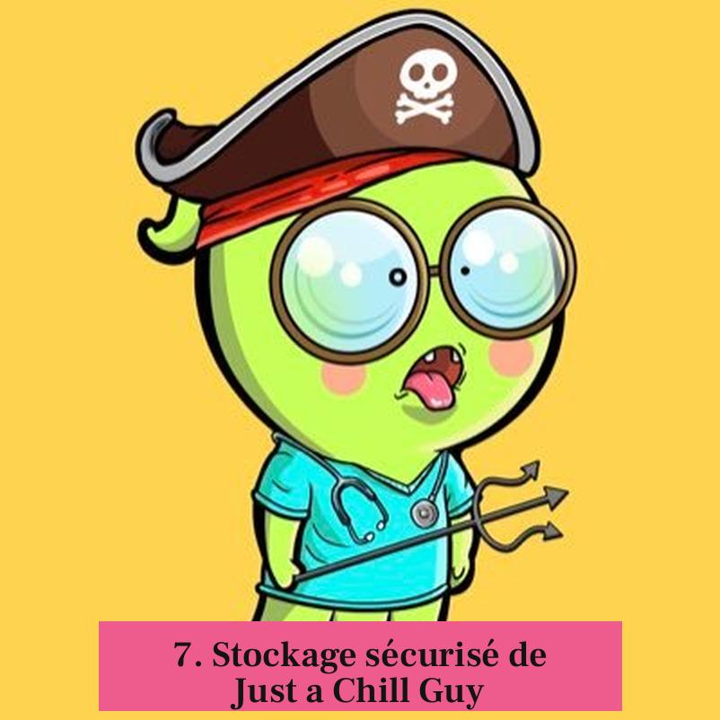 7. Stockage sécurisé de Just a Chill Guy