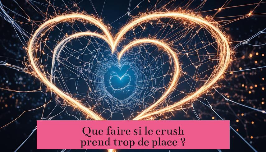 Que faire si le crush prend trop de place ?