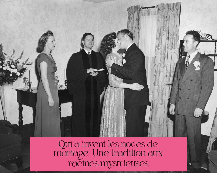 Qui a inventé les noces de mariage ? Une tradition aux racines mystérieuses