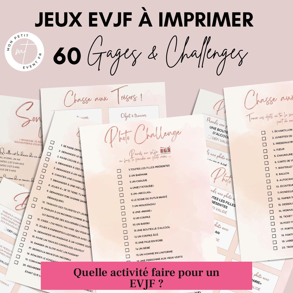 Quelle activité faire pour un EVJF ?