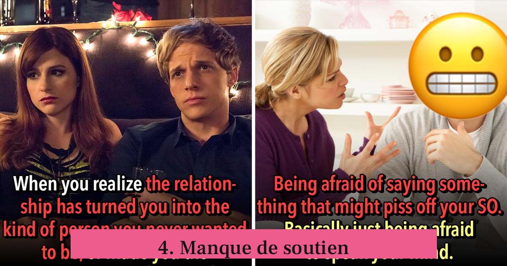 4. Manque de soutien
