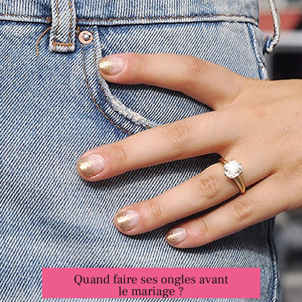 Quand faire ses ongles avant le mariage ?