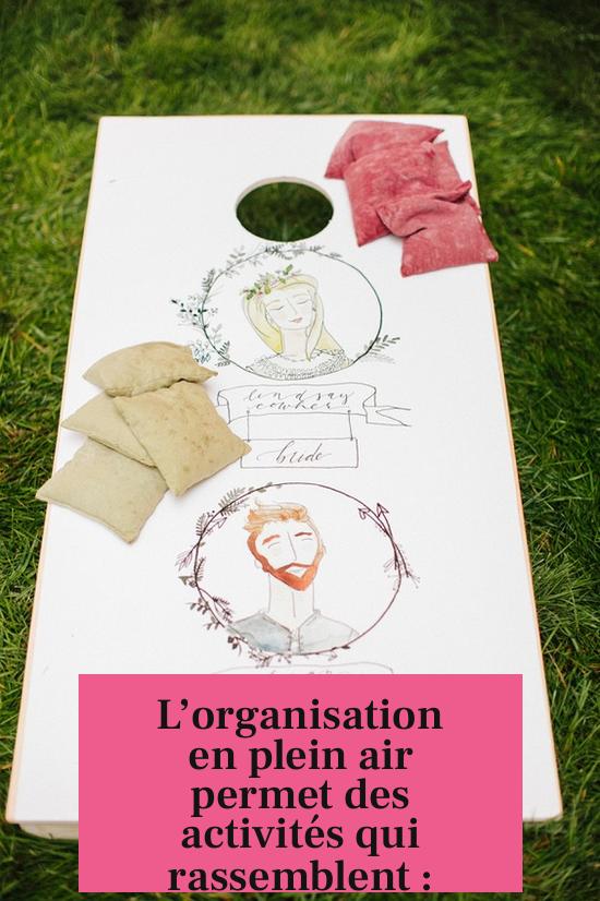 L’organisation en plein air permet des activités qui rassemblent :