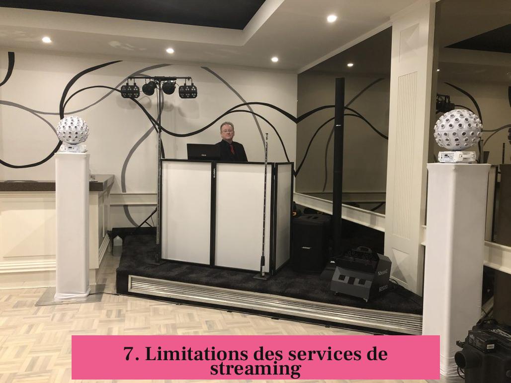 7. Limitations des services de streaming