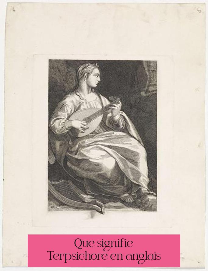 Que signifie Terpsichore en anglais ?