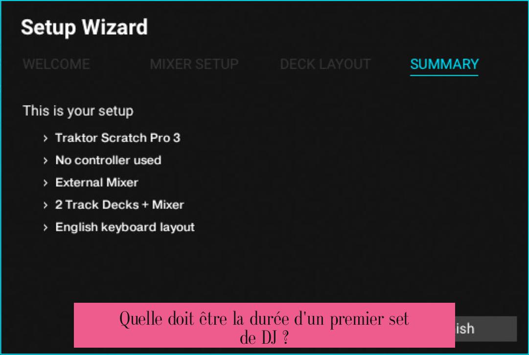 Quelle doit être la durée d'un premier set de DJ ?