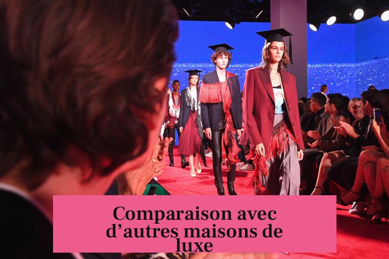 Comparaison avec d’autres maisons de luxe