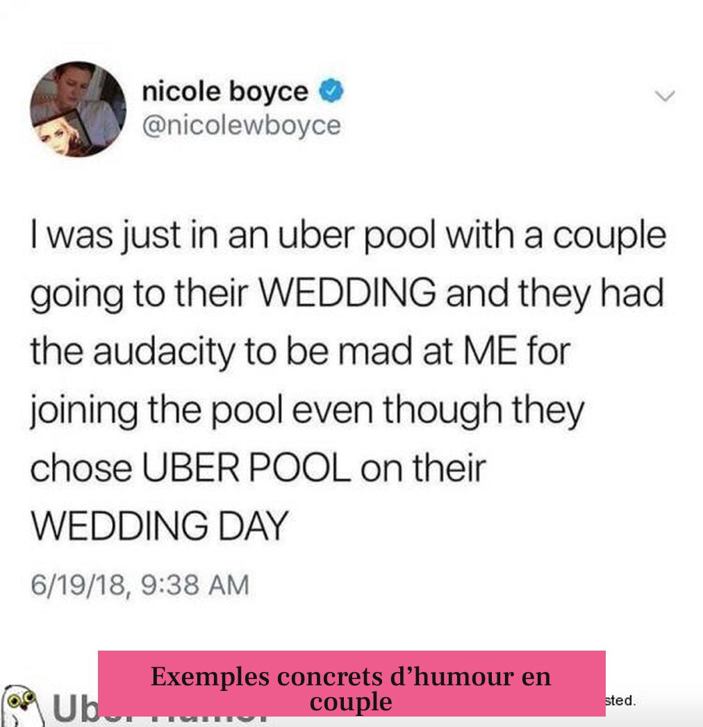 Exemples concrets d’humour en couple