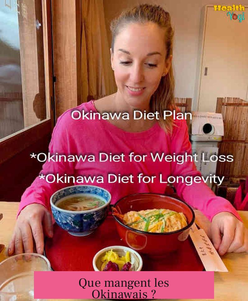 Que mangent les Okinawais ?
