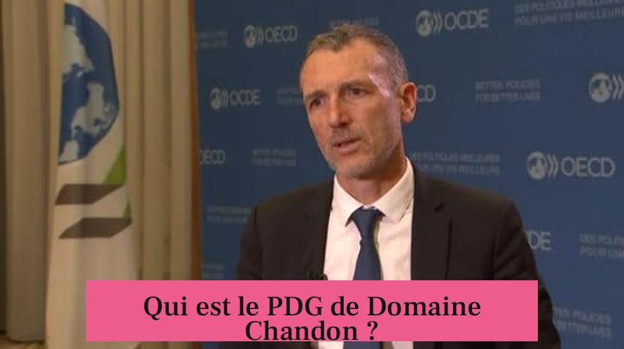 Qui est le PDG de Domaine Chandon ?