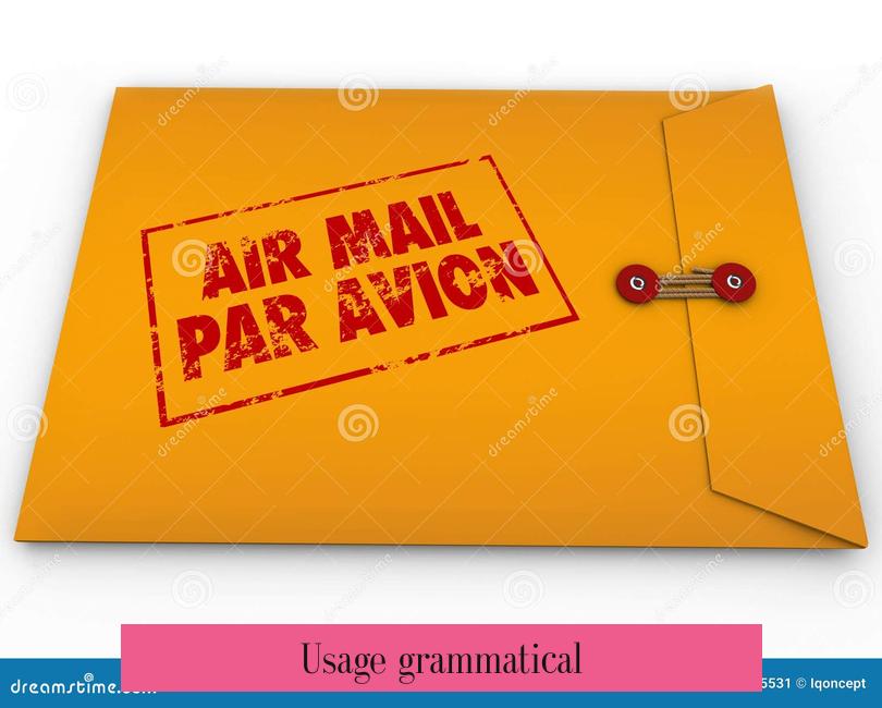 Usage grammatical