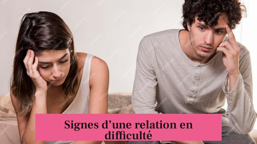 Signes d’une relation en difficulté
