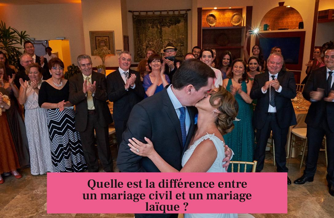 Quelle est la différence entre un mariage civil et un mariage laïque ?