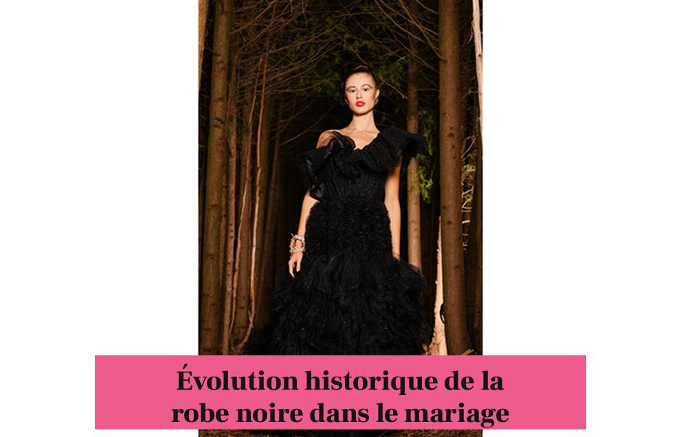 Évolution historique de la robe noire dans le mariage