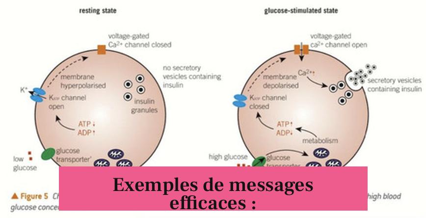 Exemples de messages efficaces :