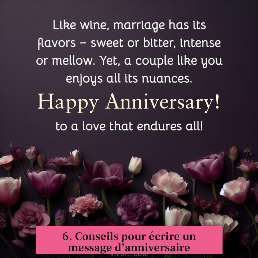 6. Conseils pour écrire un message d’anniversaire