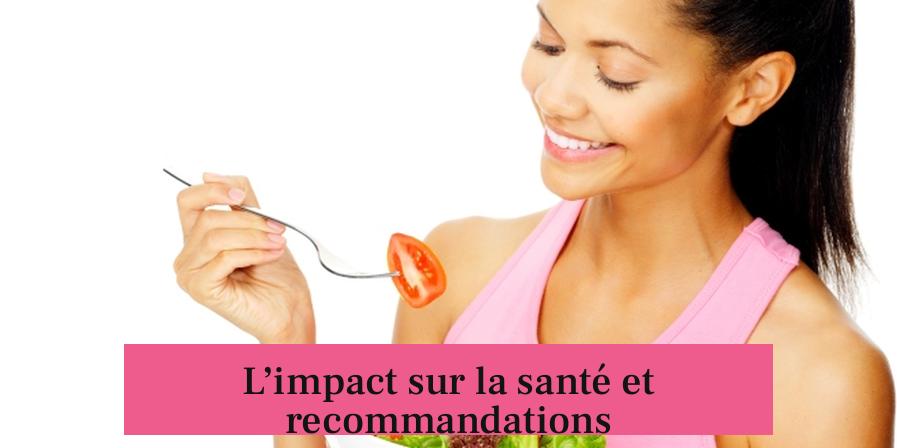L’impact sur la santé et recommandations
