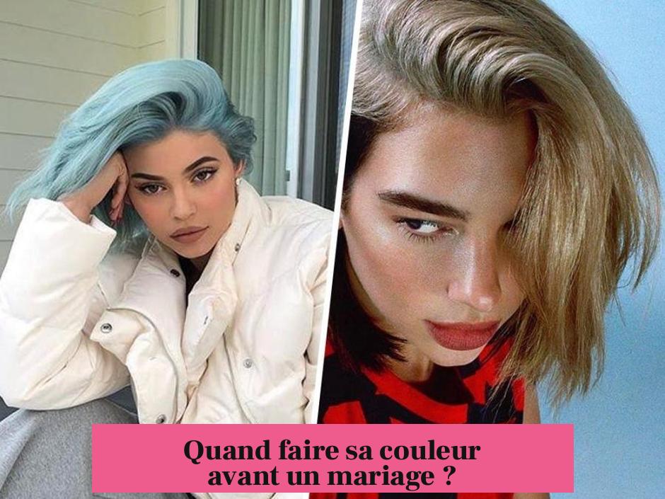 Quand faire sa couleur avant un mariage ?