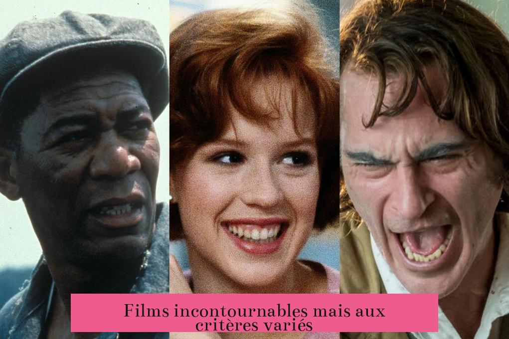 Films incontournables mais aux critères variés