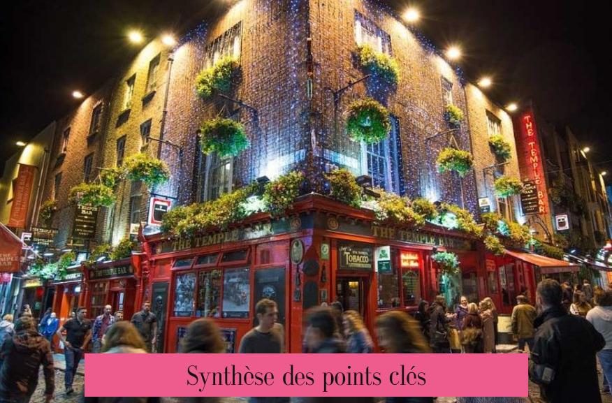 Synthèse des points clés
