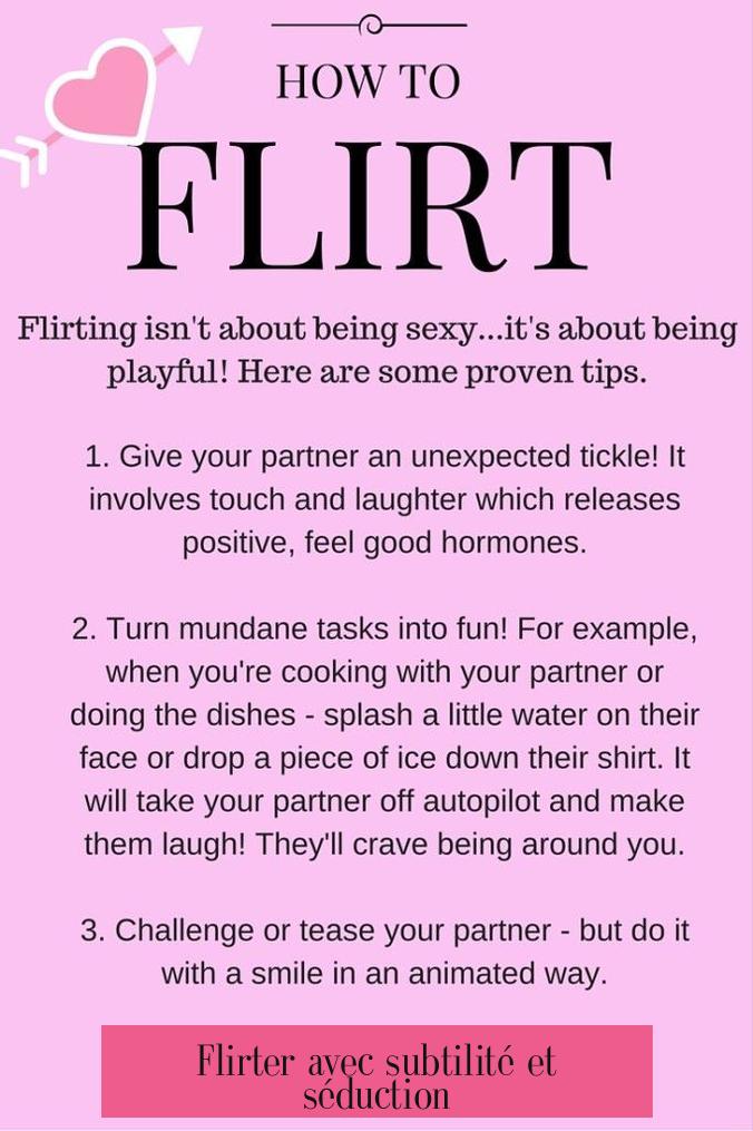 Flirter avec subtilité et séduction