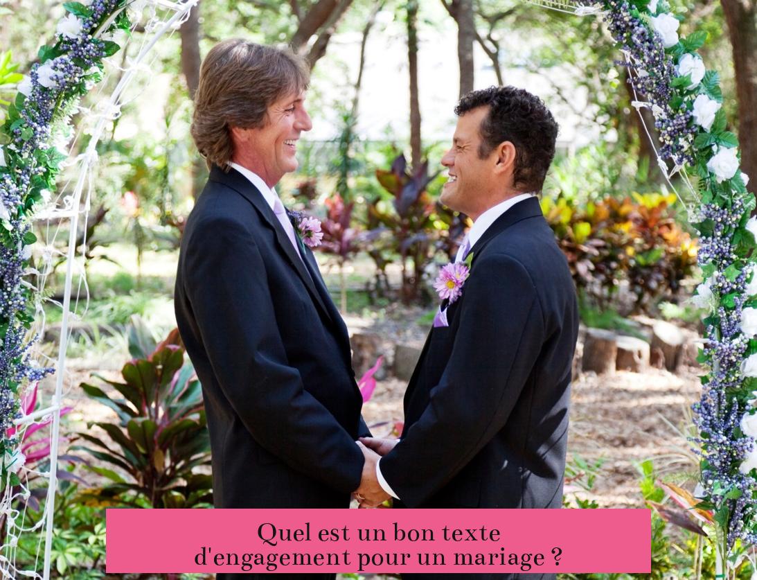 Quel est un bon texte d'engagement pour un mariage ?