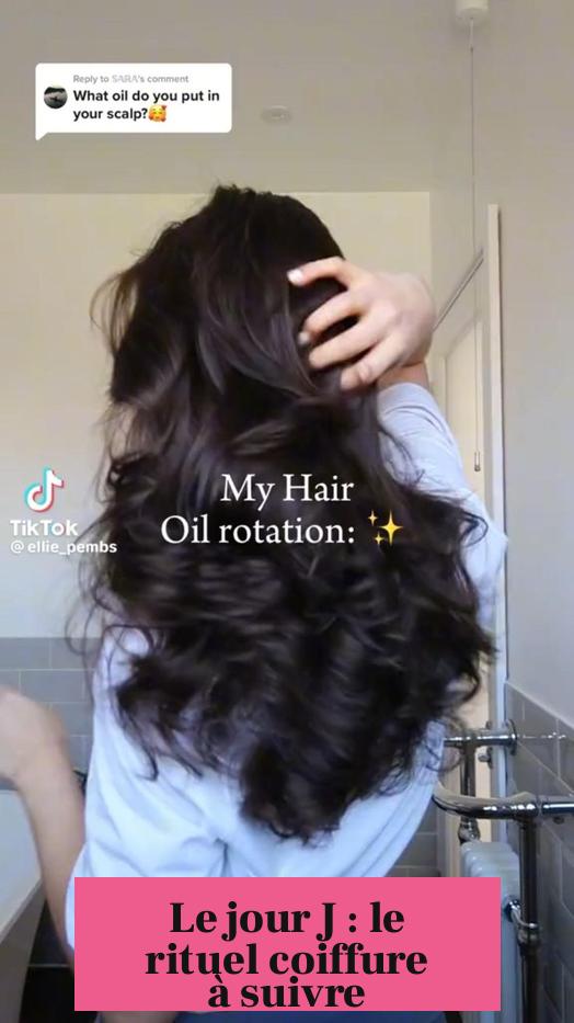 Le jour J : le rituel coiffure à suivre